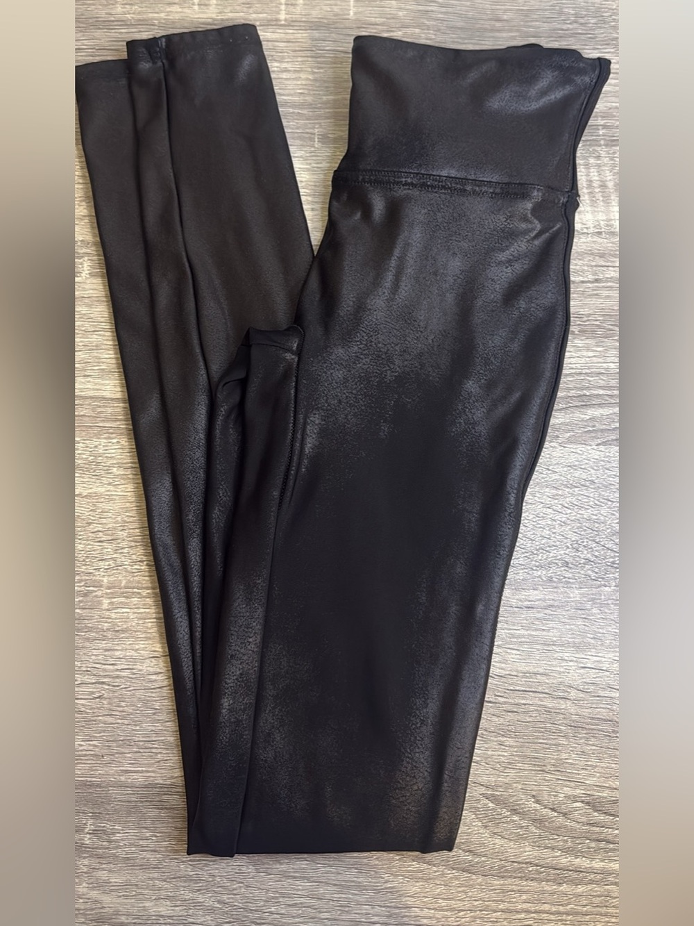 Spanx High-Rise Black Faux Leather Leggings - Women
